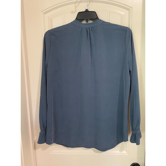 CREMIEUX WOMENS BLOUSE BUTTON UP SIZE LARGE NWT SLATE BUSINESS/CAREER - Picture 2 of 2